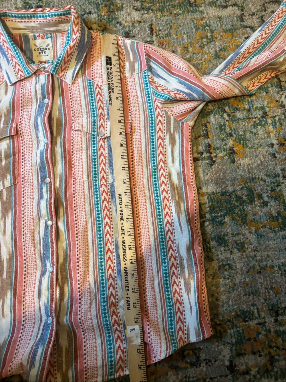 Casual Striped Long-Sleeve women’s Shirt - Multi-Color - Picture 4 of 12